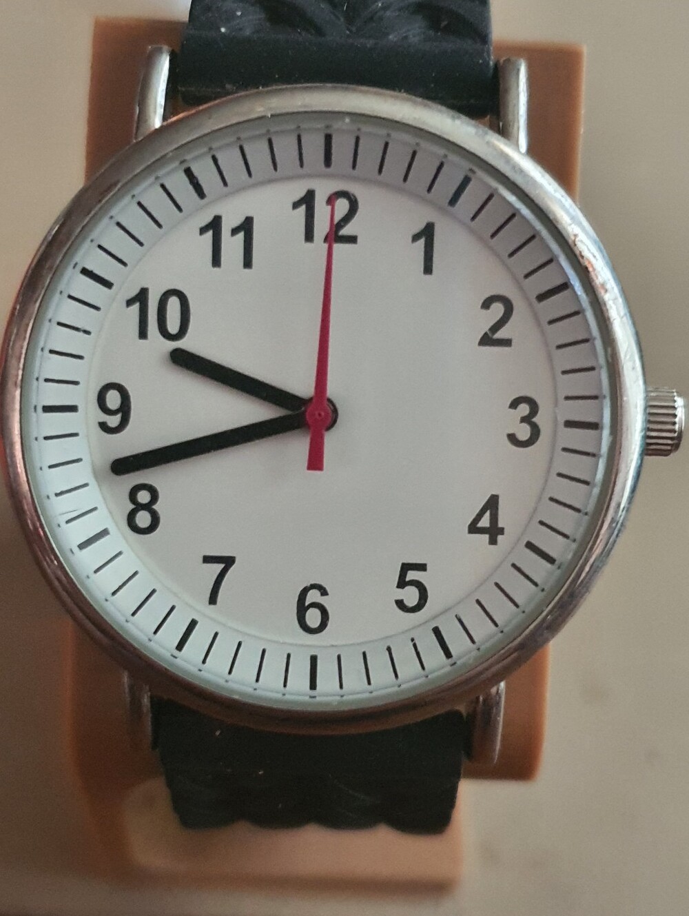 10/$20 MSPCI Silver/White Silicone Men's Watch
